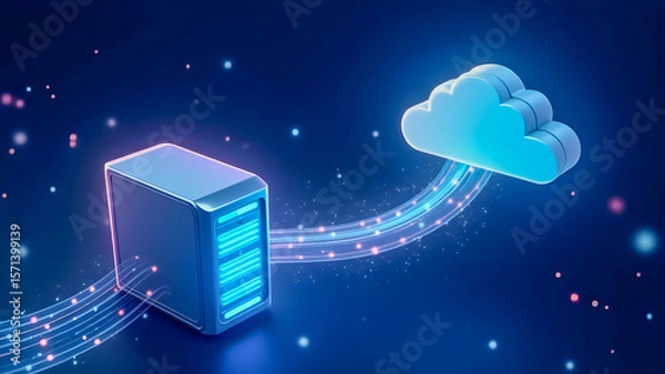 Obraz Seamless Data Migration from On-Premise Server to Cloud in 4K