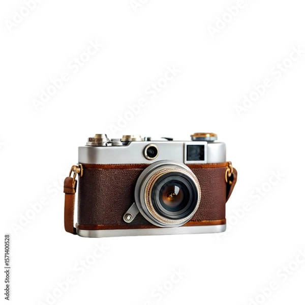 Obraz old photo camera isolated