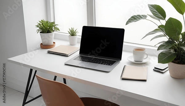 Obraz Minimalist Office Desk Setup