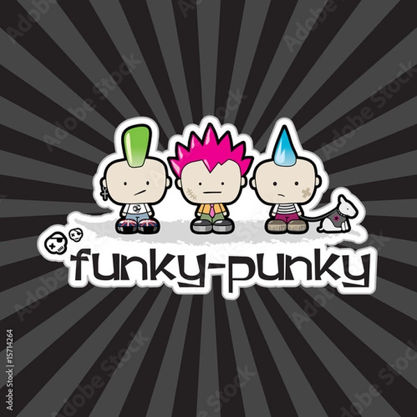 Obraz Funky - Punky Vector Illustration