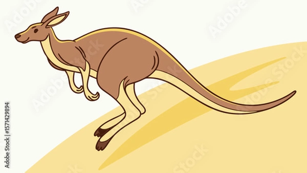Obraz jumping kangaroo