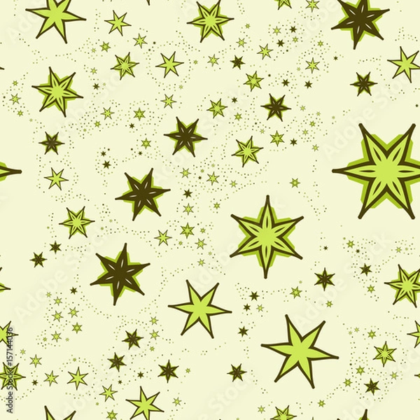 Obraz Seamless Print Stylized Stars