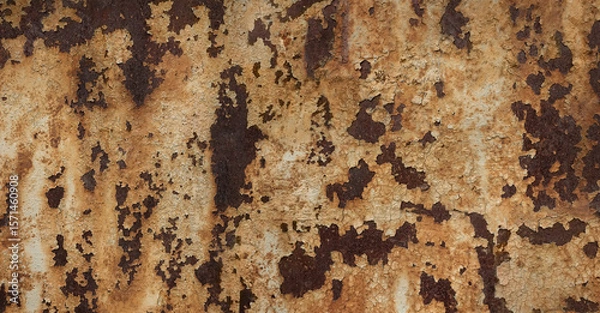 Obraz Texture background with the image of old metal that has undergone corrosion. Can be used for wallpaper, design