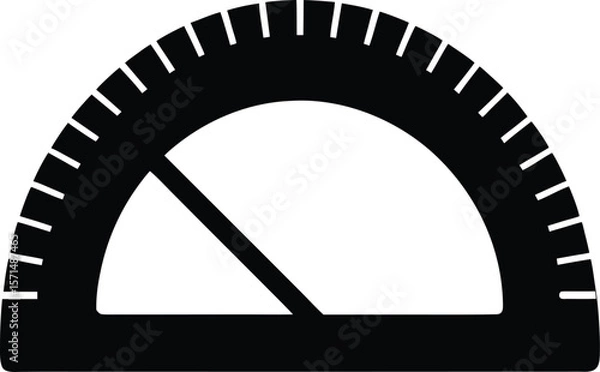 Obraz protractor on white background.eps