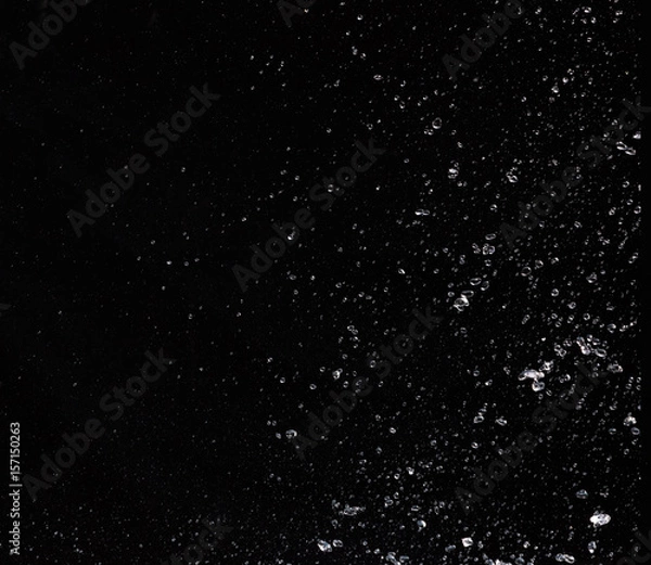 Obraz Water splash on black background
