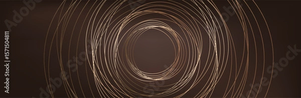 Obraz Premium background design with mocha mousse line pattern (texture) in luxury pastel color. Abstract horizontal vector template for business banner.dark brown background with golden brown circles. 