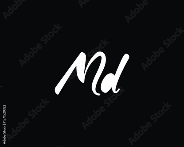 Fototapeta Simple MD logo design template