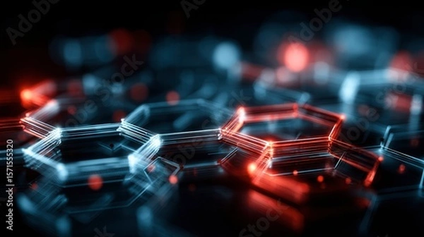 Fototapeta abstract background of colorful lights