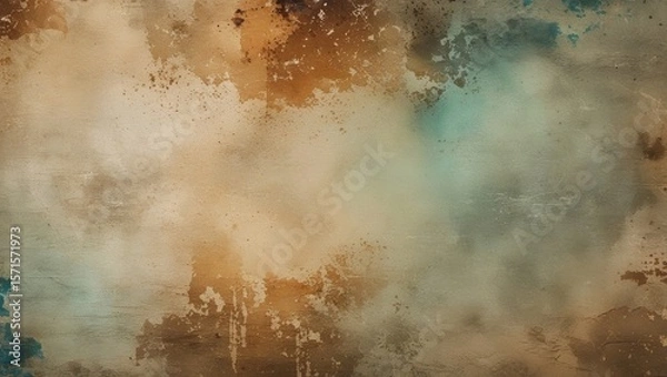 Obraz Abstract dirt, dust and film grain texture overlay for retro aging effect with space for video and image editing use