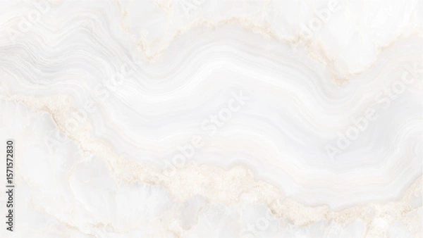 Obraz polished onyx marble with high resolution,  plain marble background White grey marble texture background with high resolution, 