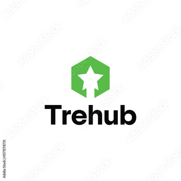 Obraz Treehub modern environment logo