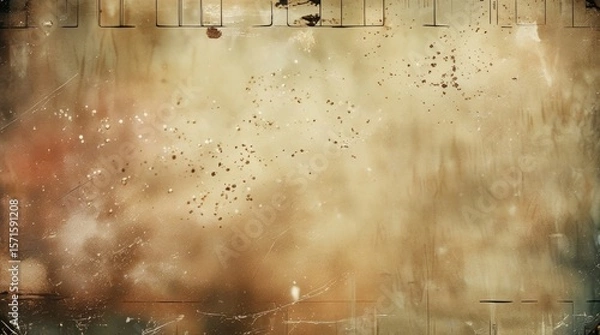 Obraz Old film overlay with floating dust and grain textures, perfect for dirty retro look or aged cinematic effects