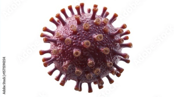 Fototapeta Detailed Depiction of Smallpox Virus Structure and Features in Science