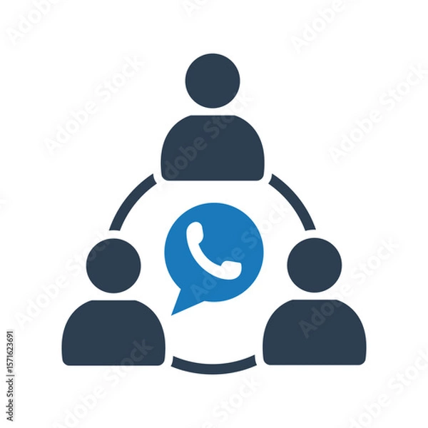 Fototapeta User group call icon