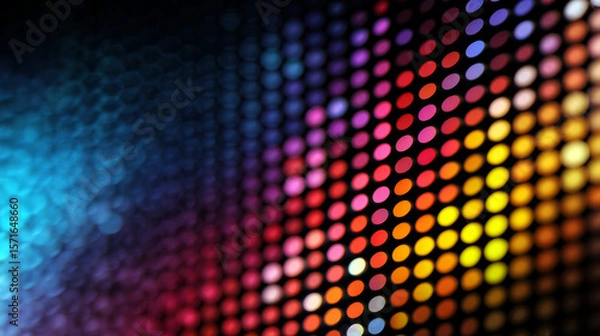 Obraz Digital technology background. Digital data dots pattern pixel background