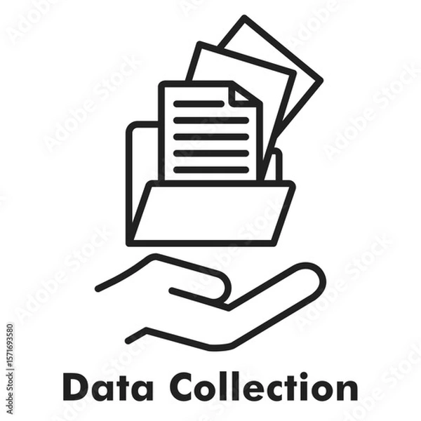 Obraz Data Collection Icon - Line Style