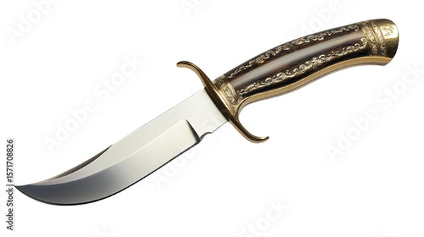 Fototapeta  hunting knife isolated on white background , transparent png 
