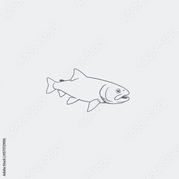 Obraz trout  logo