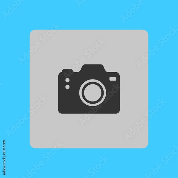 Fototapeta Photo camera symbol. DSLR camera sign icon. Digital camera. Flat design style. 