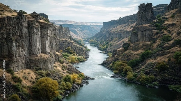 Obraz Canyon river valley