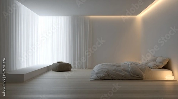 Obraz Minimalist bedroom interior