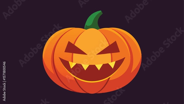 Obraz Simple Halloween background vector illustration.