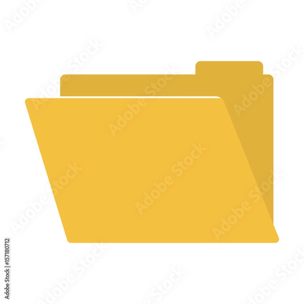 Obraz document folder icon over white background. vector illustration