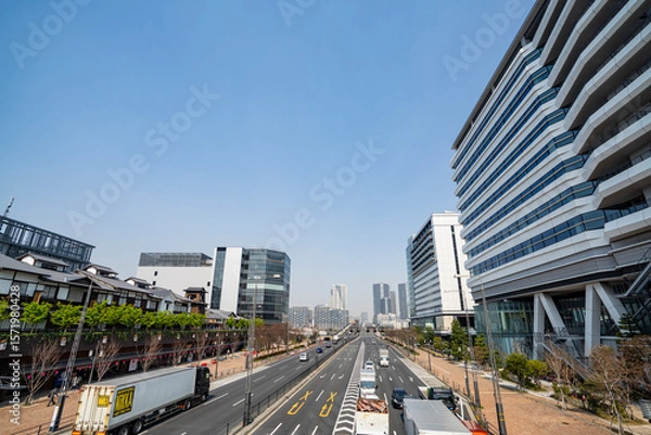 Obraz 東京都江東区　豊洲市場の風景