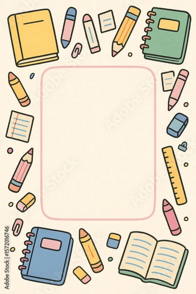 Obraz A playful cute border