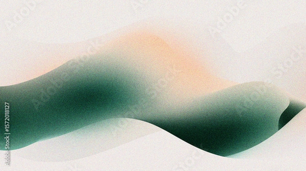 Fototapeta Generative AI, Soft Pastel Blended Waves