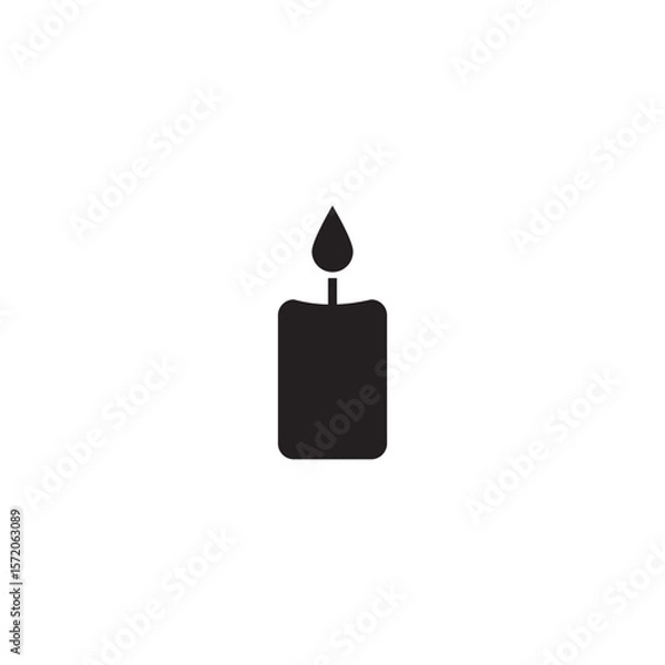 Fototapeta candle icon