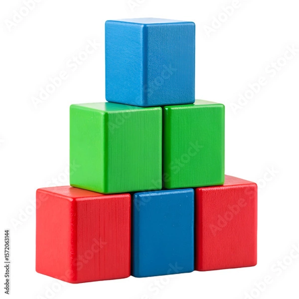 Obraz wooden building blocks