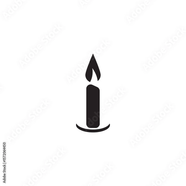 Fototapeta candle icon