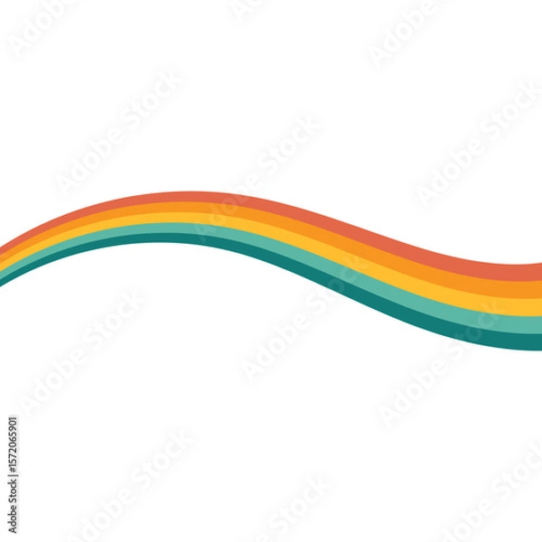 Obraz Retro Hippie Rainbow