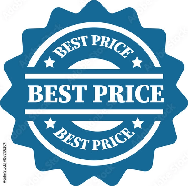 Fototapeta Best Price Red Label - Bold Discount Tag for Retail Packaging & E-commerce Listings (Vector/PNG)