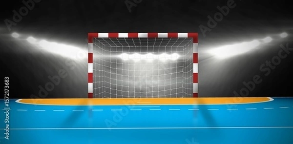 Obraz Digital image of handball goal