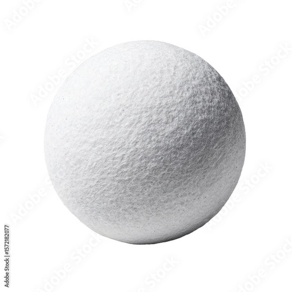 Fototapeta Bright Silver Glitter Sphere on Transparent Background