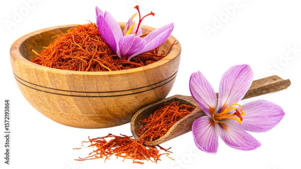 Fototapeta A Bowl of Precious Saffron