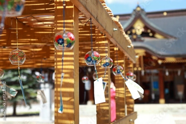 Obraz 神社の風鈴祭り