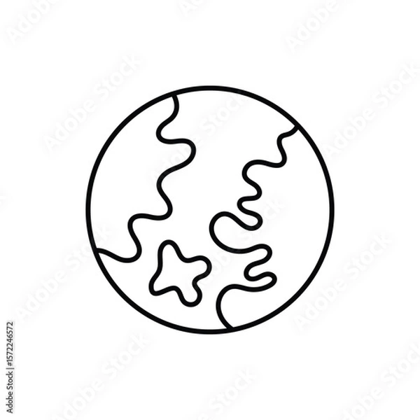 Fototapeta Globe Icon vector stock illustration
