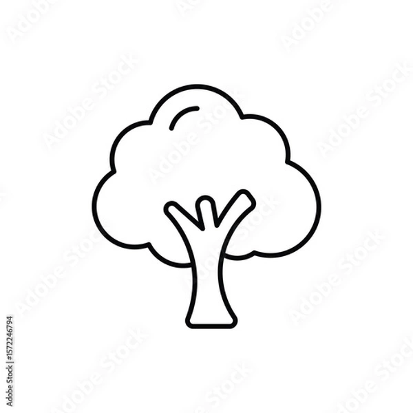 Fototapeta Tree Icon vector stock illustration