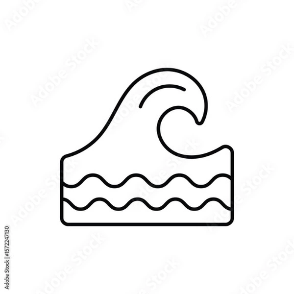Fototapeta Ocean Icon vector stock illustration
