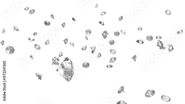 Obraz レンダリングされたダイアモンド　CG