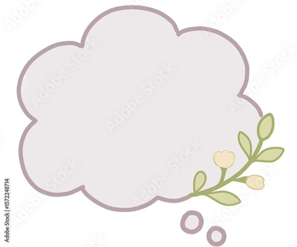 Obraz floral frame with flowers