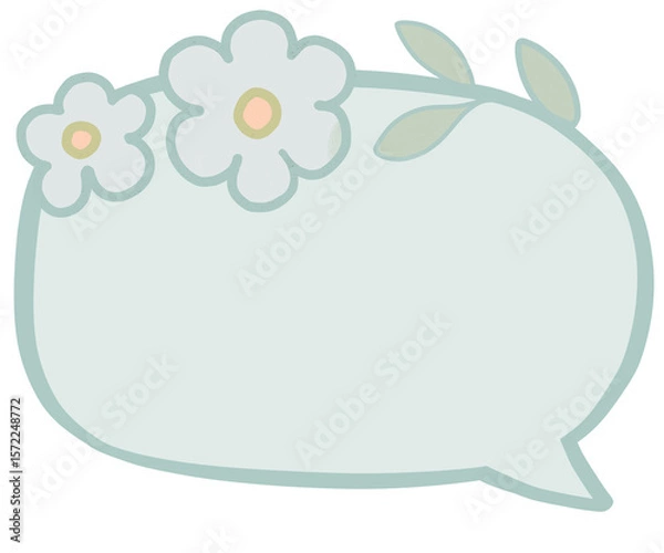 Obraz frame with flowers