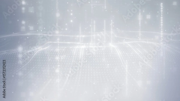 Fototapeta Abstract Data Visualization with Light Effects and Soft Gradients