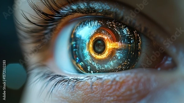 Obraz A bionic eye with zoom-in and night vision capabilities 