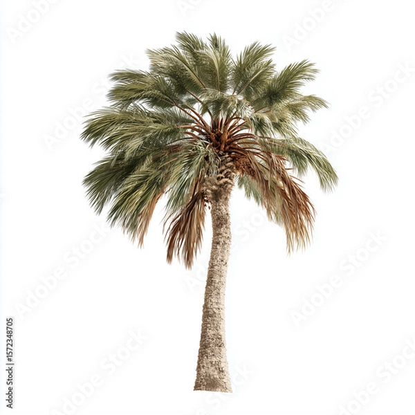 Obraz palm tree isolated on white