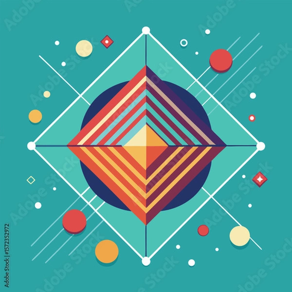 Fototapeta Abstract simple geometric vector seamless pattern with gold line texture on white background. Light modern simple wallpaper, bright tile backdrop, monochrome graphic element