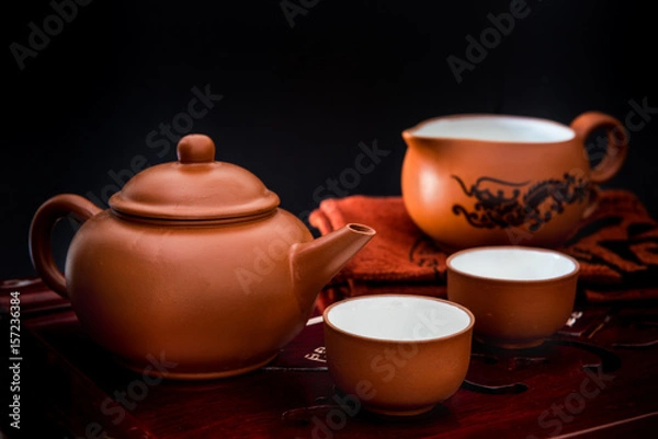 Obraz Chinese teapot set